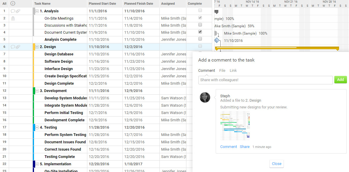 gantt chart example 3