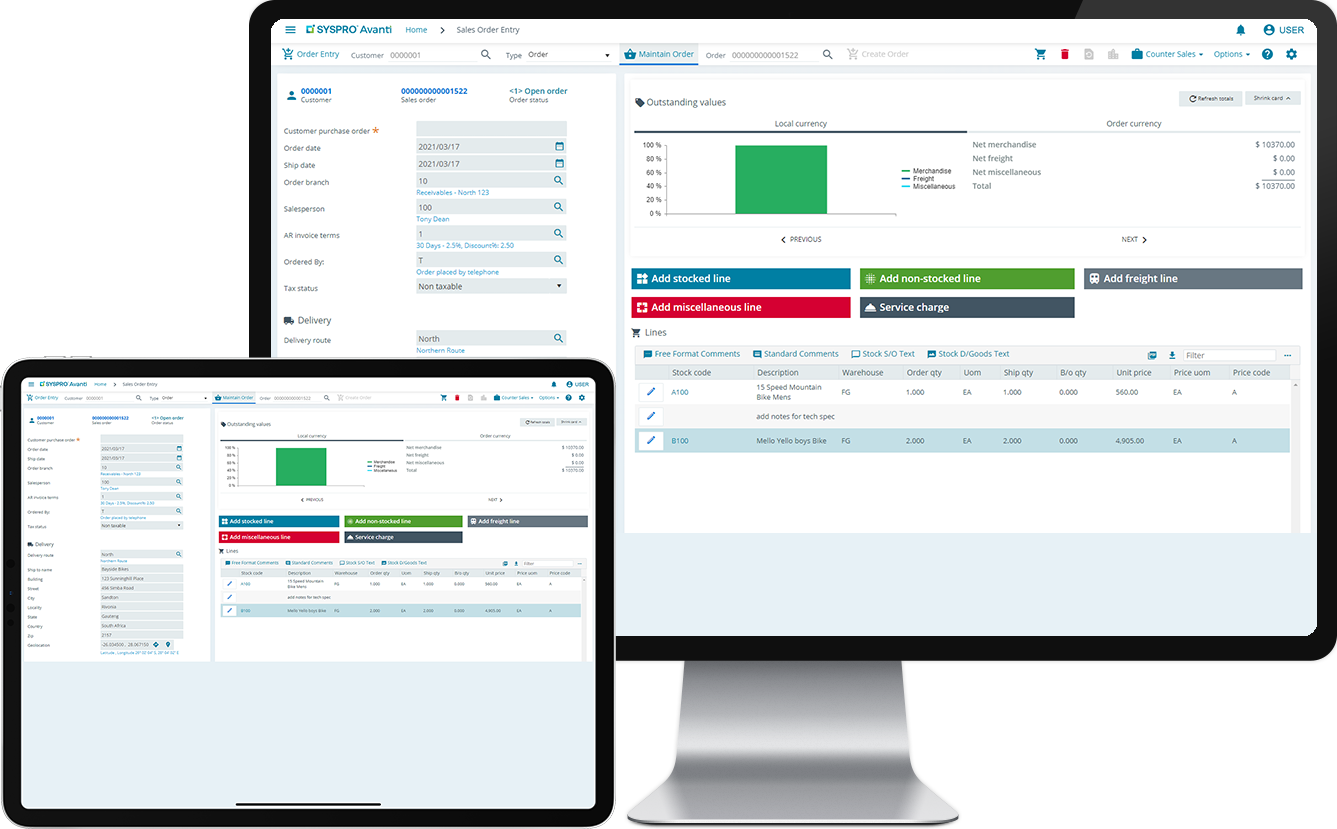 SYSPRO ERP budgeting.