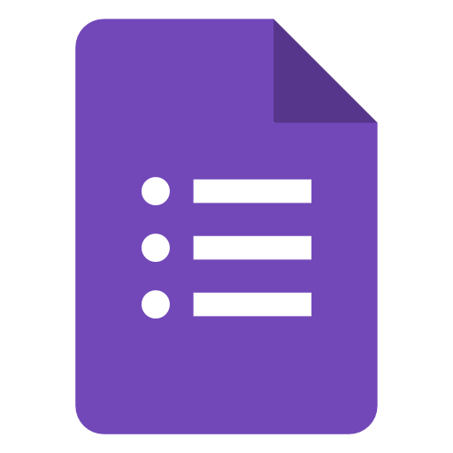 Google Forms logo.