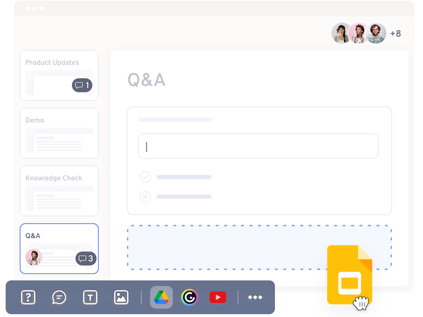 360Learning makes it easy to build your own courses from scratch with user-friendly, drag-and-drop widgets.