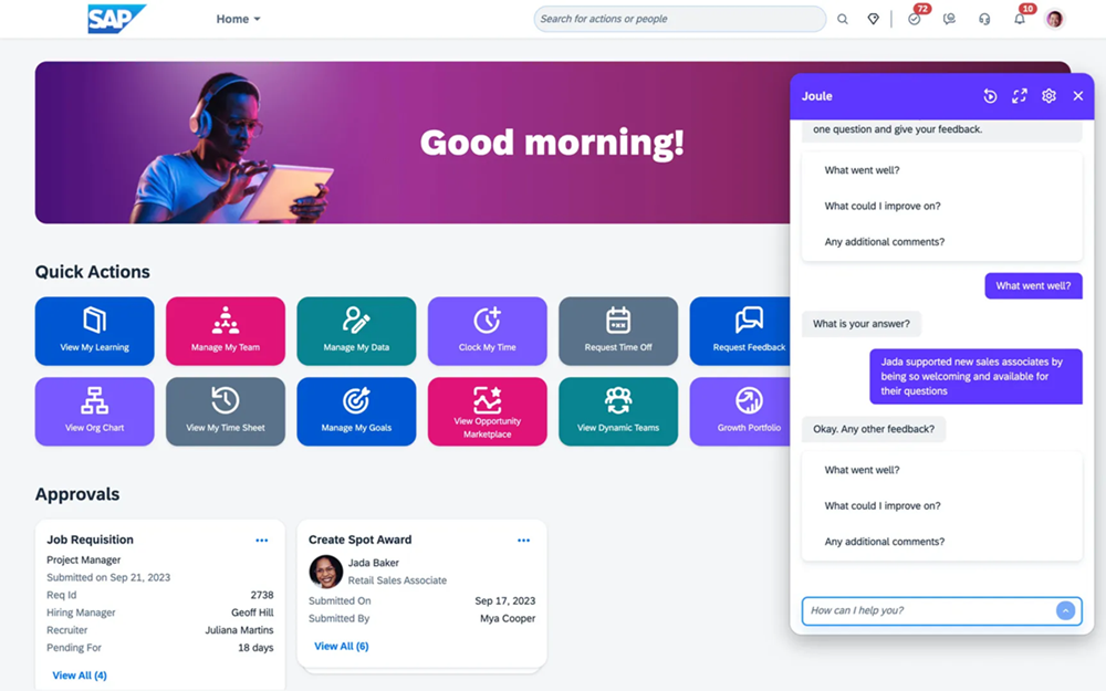 SAP SuccessFactors screenshot