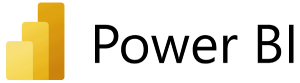 Microswoft Power BI logo.