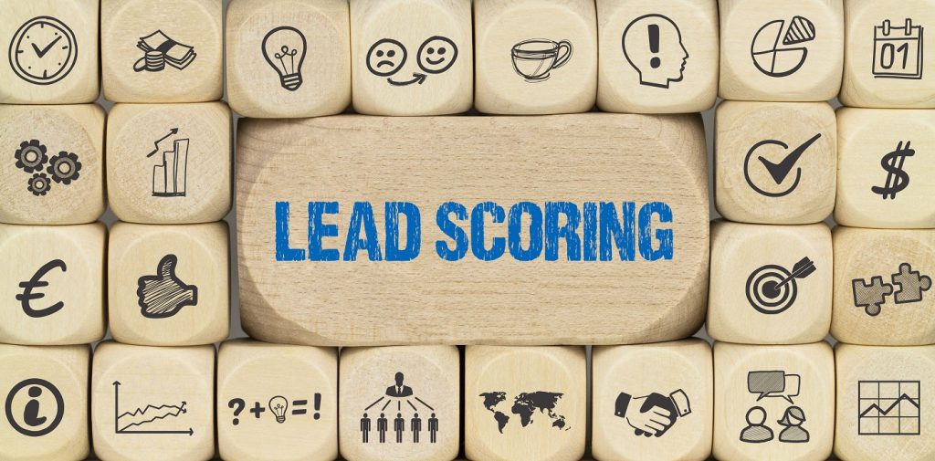 Lead scoring concept image.