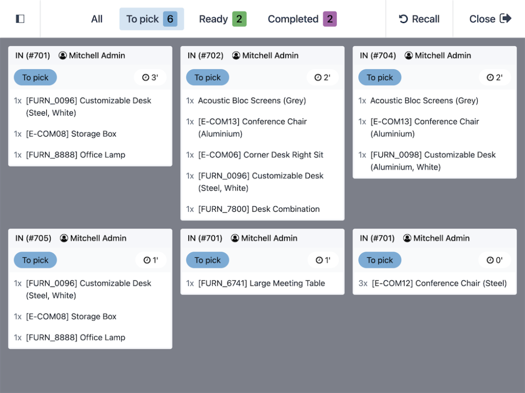 You can easily manage your orders with its preparation display that shows orders from your various selling channels.