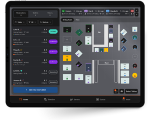 Toast POS table management for large dining room