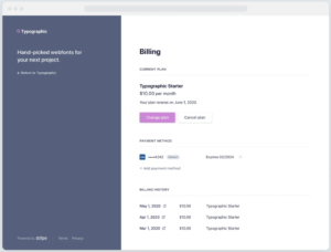 Stripe customer portal