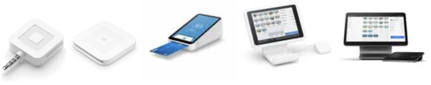 Square POS devices.