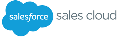 blue cloud salesforce sales cloud logo. 