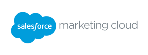 Salesforce Marketing Cloud logo with blue cloud.