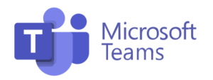 Microsoft Teams horizontal logo in purple.