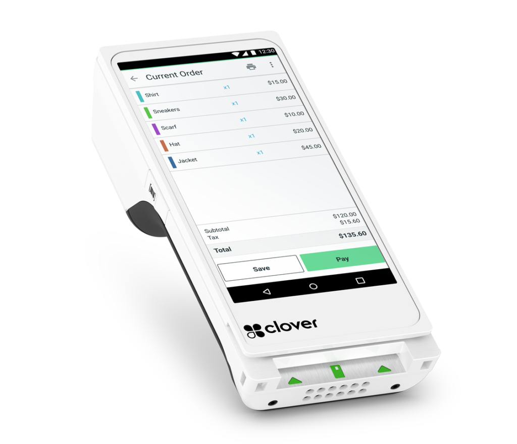 Clover smart terminal w/POS.