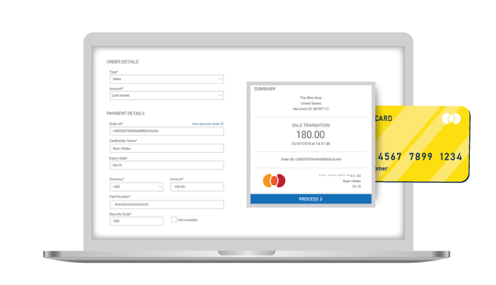 PaymentCloud virtual terminal platform.