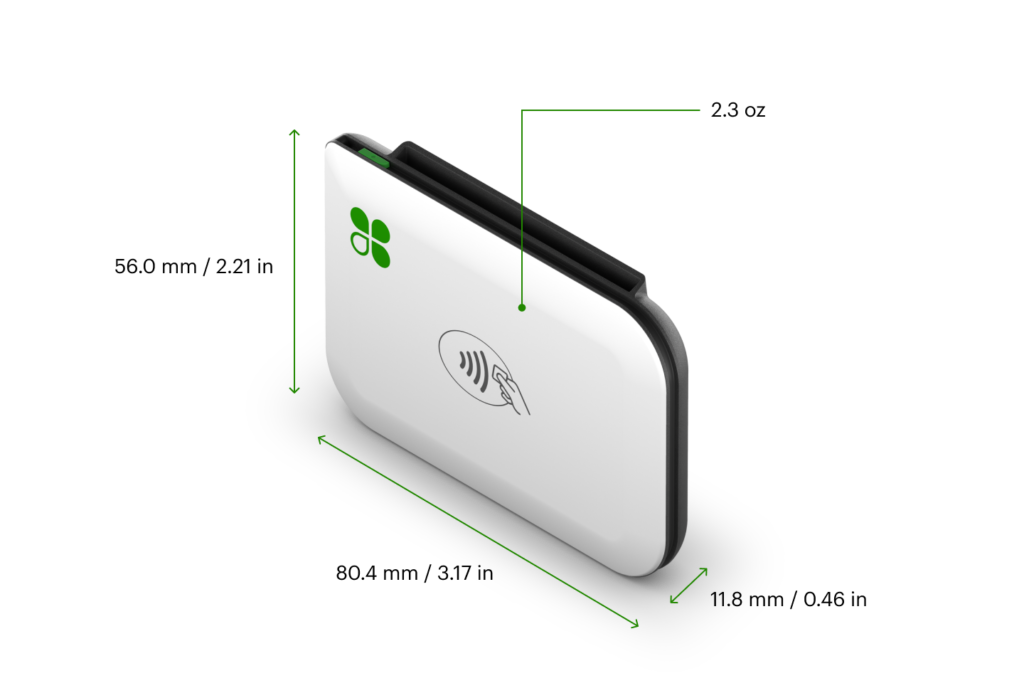 Clover card reader specs.