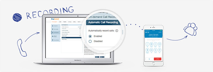 RingCentral call recording