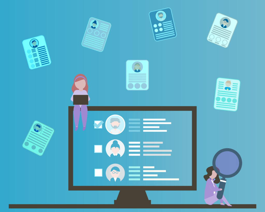 A graphic representation of Applicant Tracking Software.