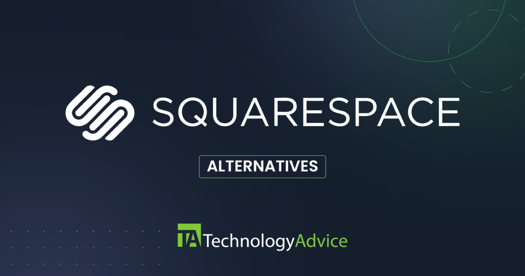 TA Article Featured Image that says "Best Squarespace Alternatives"