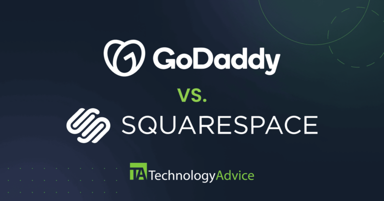 GoDaddy vs Squarespace Logo