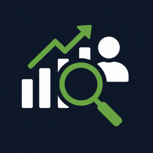 Profile growth icon.