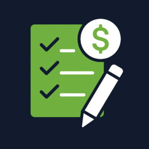 Icon for budget listing.