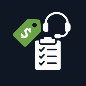 Pricing and support icon.