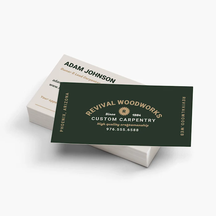 Professional business cards for small business networking and sales interactions