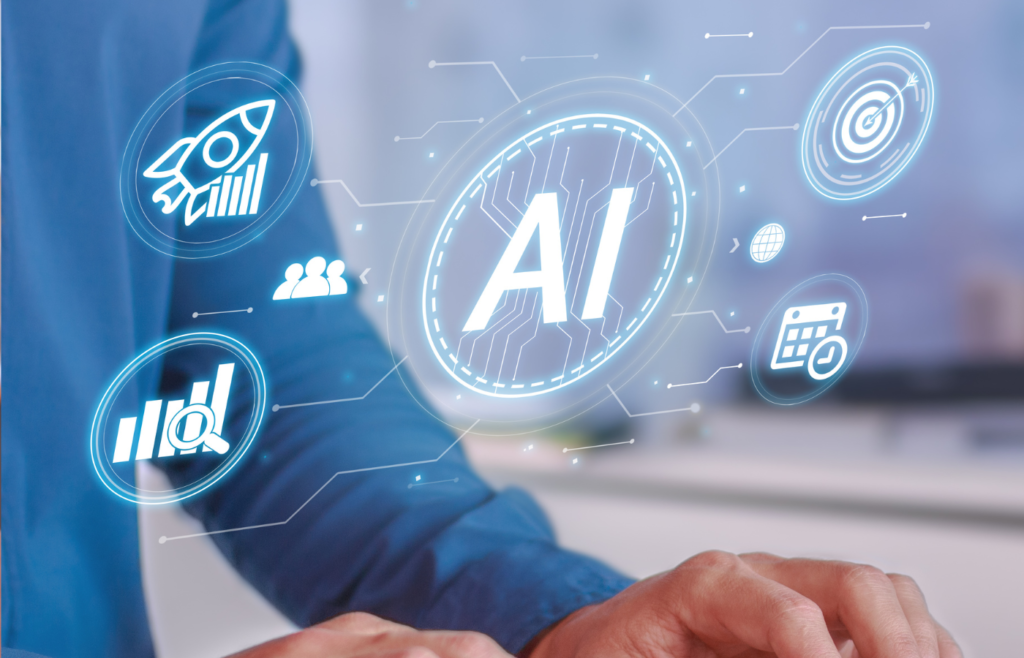 Marketer using the best AI SEO tools for 2026 data analytics.