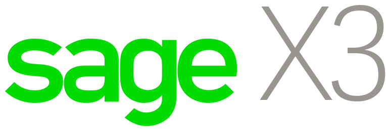 Sage X3 logo.