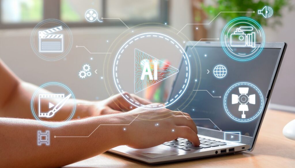 Artificial Intelligence using Laptop for Media Production
